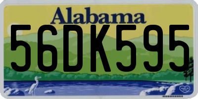 AL license plate 56DK595