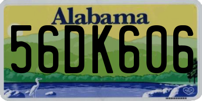 AL license plate 56DK606