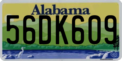 AL license plate 56DK609