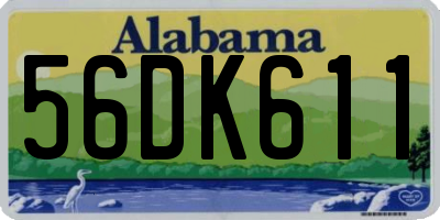 AL license plate 56DK611