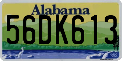 AL license plate 56DK613