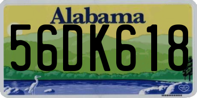 AL license plate 56DK618