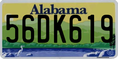 AL license plate 56DK619
