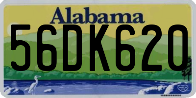 AL license plate 56DK620