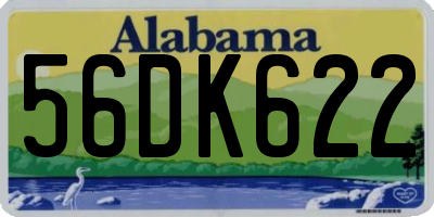 AL license plate 56DK622