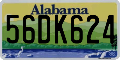 AL license plate 56DK624