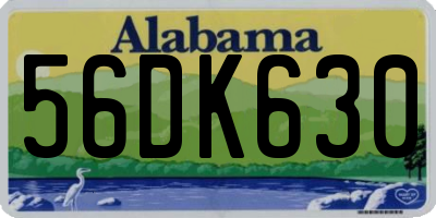 AL license plate 56DK630