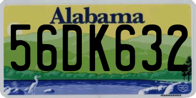 AL license plate 56DK632
