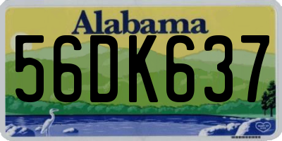 AL license plate 56DK637