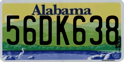AL license plate 56DK638