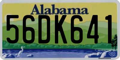 AL license plate 56DK641