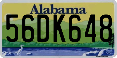 AL license plate 56DK648