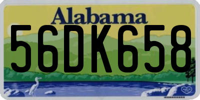 AL license plate 56DK658