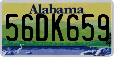 AL license plate 56DK659