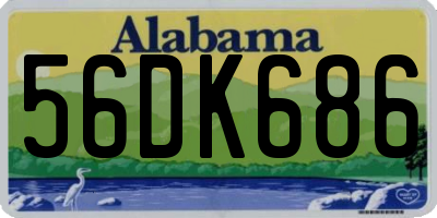 AL license plate 56DK686