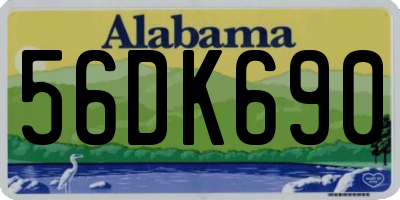 AL license plate 56DK690