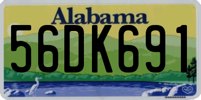 AL license plate 56DK691