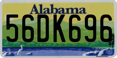 AL license plate 56DK696