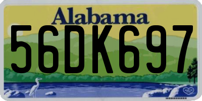 AL license plate 56DK697