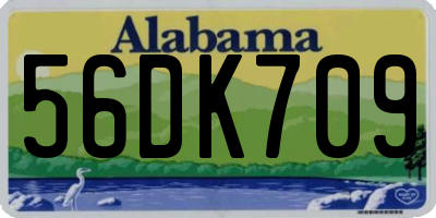 AL license plate 56DK709