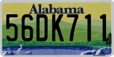AL license plate 56DK711