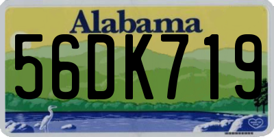 AL license plate 56DK719
