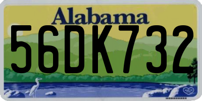 AL license plate 56DK732