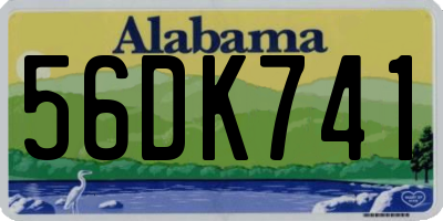 AL license plate 56DK741