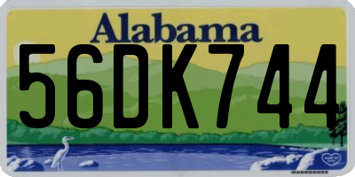 AL license plate 56DK744