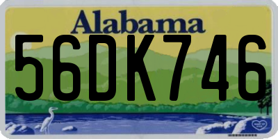 AL license plate 56DK746