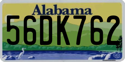 AL license plate 56DK762
