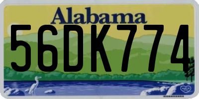 AL license plate 56DK774