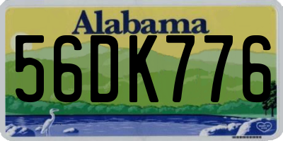 AL license plate 56DK776