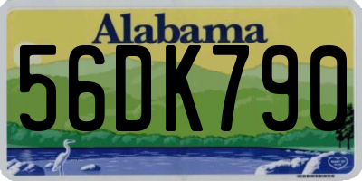 AL license plate 56DK790