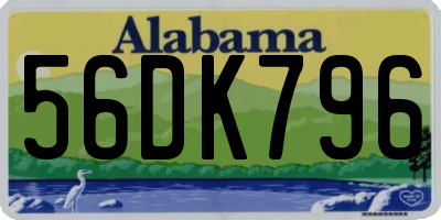 AL license plate 56DK796