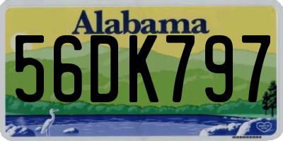 AL license plate 56DK797
