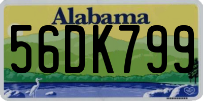 AL license plate 56DK799
