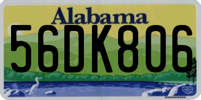 AL license plate 56DK806