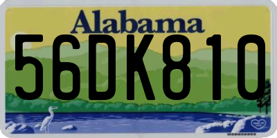 AL license plate 56DK810