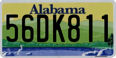 AL license plate 56DK811