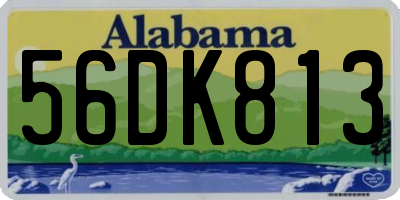 AL license plate 56DK813
