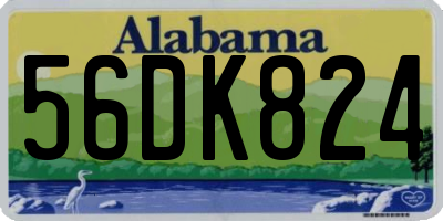 AL license plate 56DK824