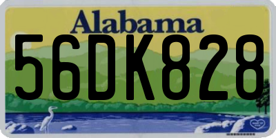 AL license plate 56DK828
