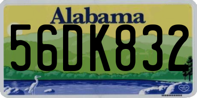 AL license plate 56DK832