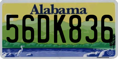 AL license plate 56DK836