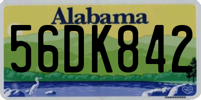 AL license plate 56DK842