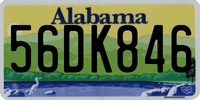 AL license plate 56DK846