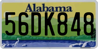 AL license plate 56DK848