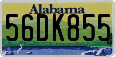 AL license plate 56DK855