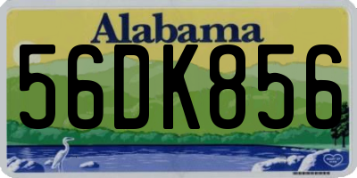 AL license plate 56DK856